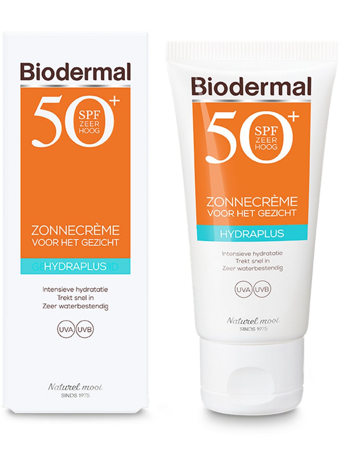 Biodermal Hydraplus Zonnecrème gezicht SPF 50+ - zonnebrand voor het gezicht - voorkant 2 undefined
