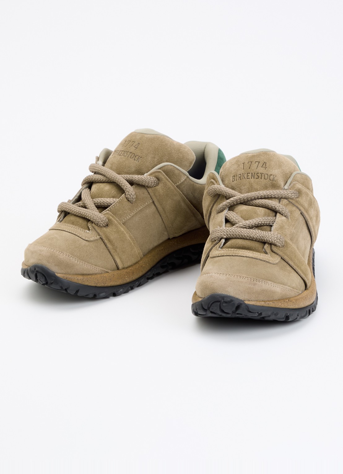 Birkenstock 1774 Goerlitz sneaker van suède - detail 3 taupe