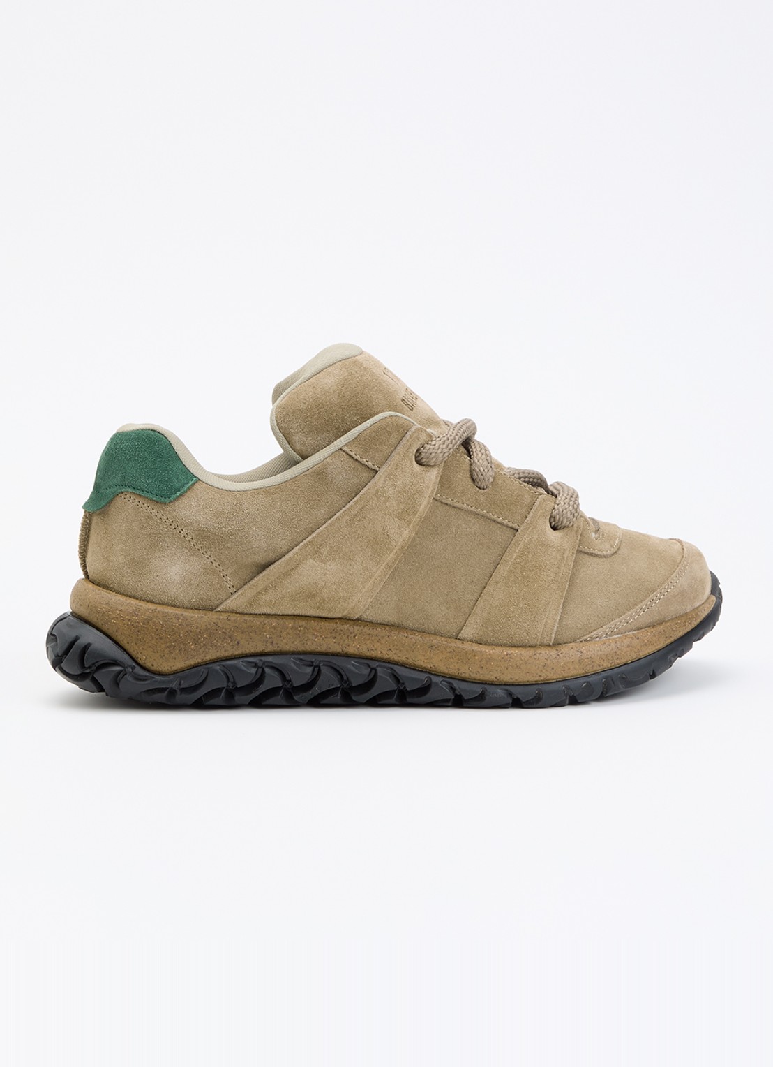 Birkenstock 1774 Goerlitz sneaker van suède - voorkant 2 taupe