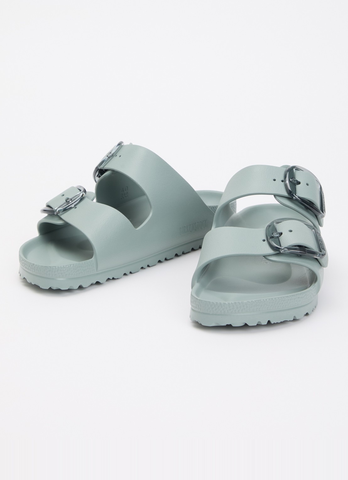 Birkenstock Arizona Big Buckle sandaal - detail 3 lichtgroen