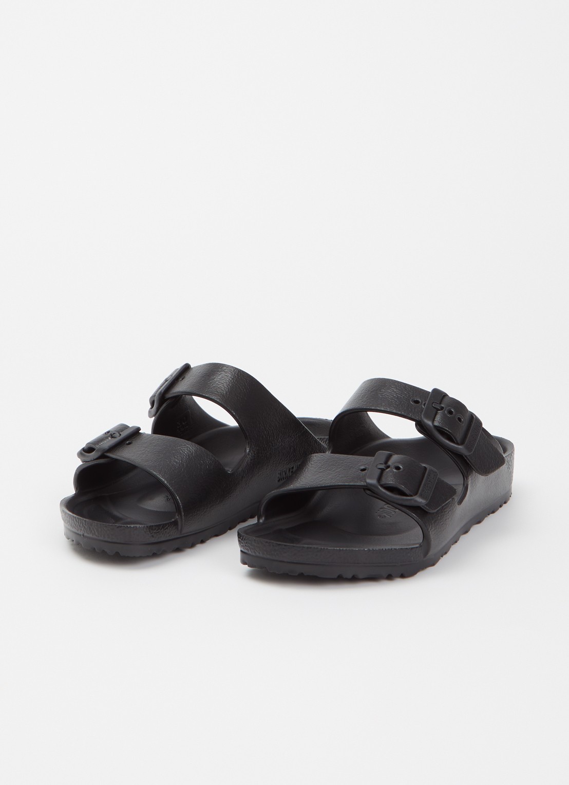 Birkenstock Arizona EVA slipper met gespdetail - voorkant 4 zwart