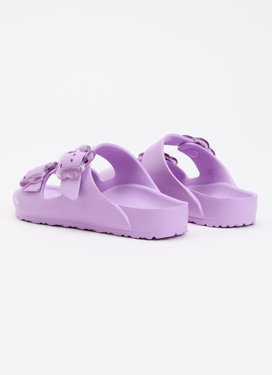Birkenstock Arizona Flower Eva slipper met logo - achterkant lila
