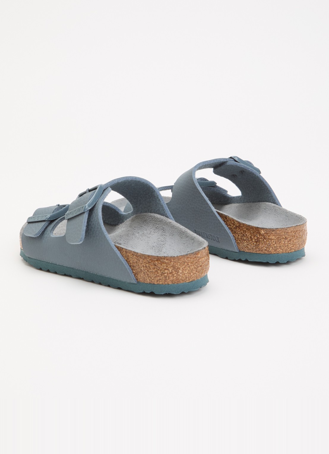 Birkenstock Arizona sandaal met glitter - achterkant grijs