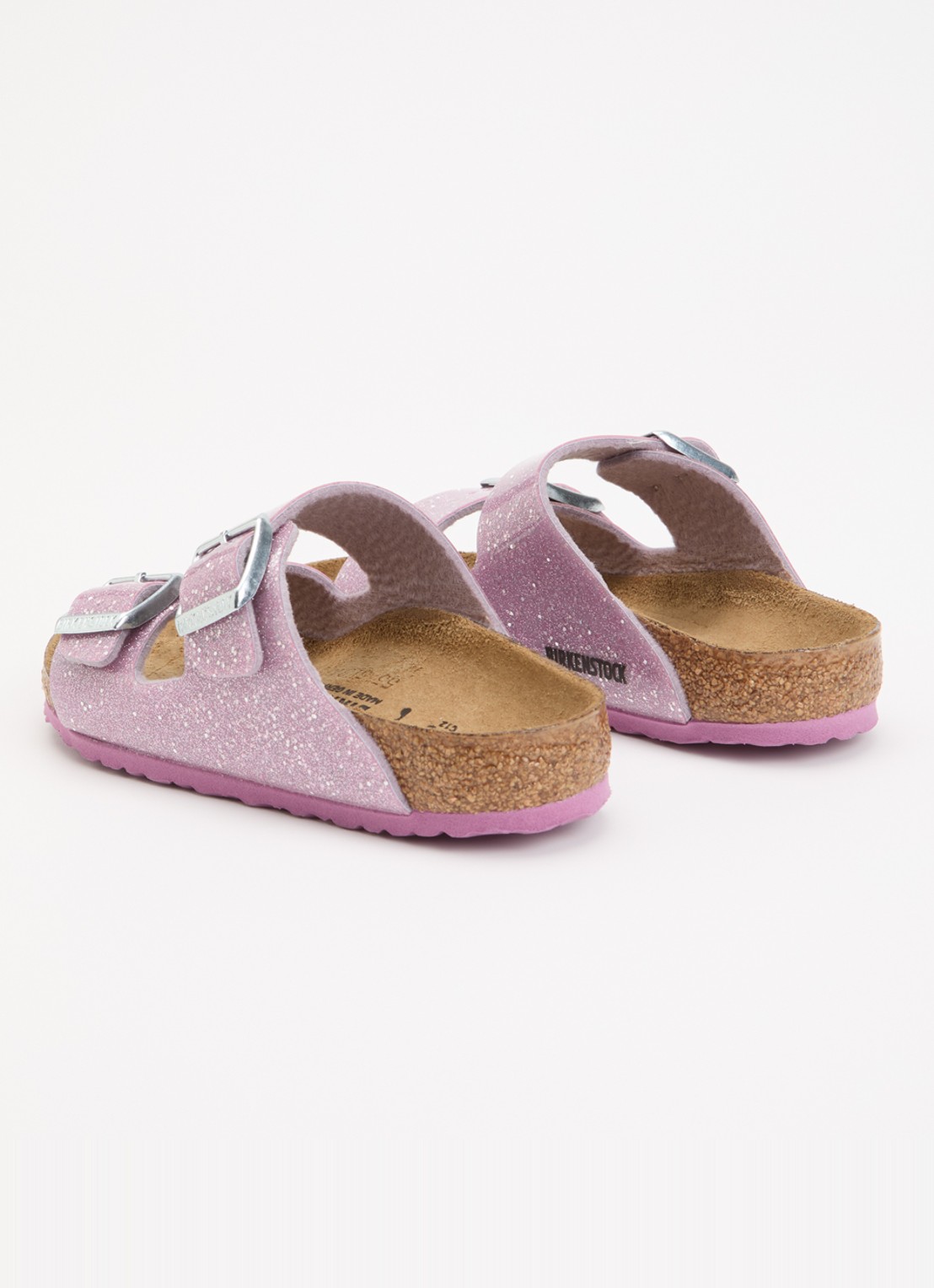 Birkenstock Arizona sandaal met glitter - achterkant 2 lavendel