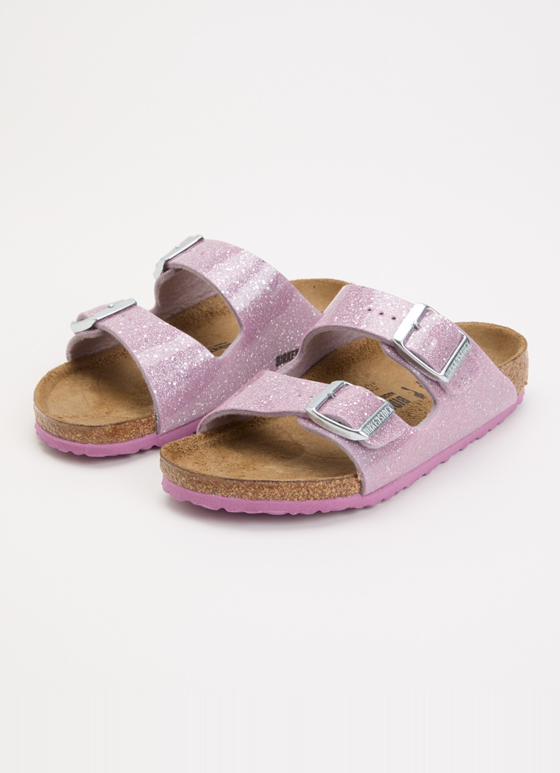 Birkenstock Arizona sandaal met glitter - detail 3 lavendel