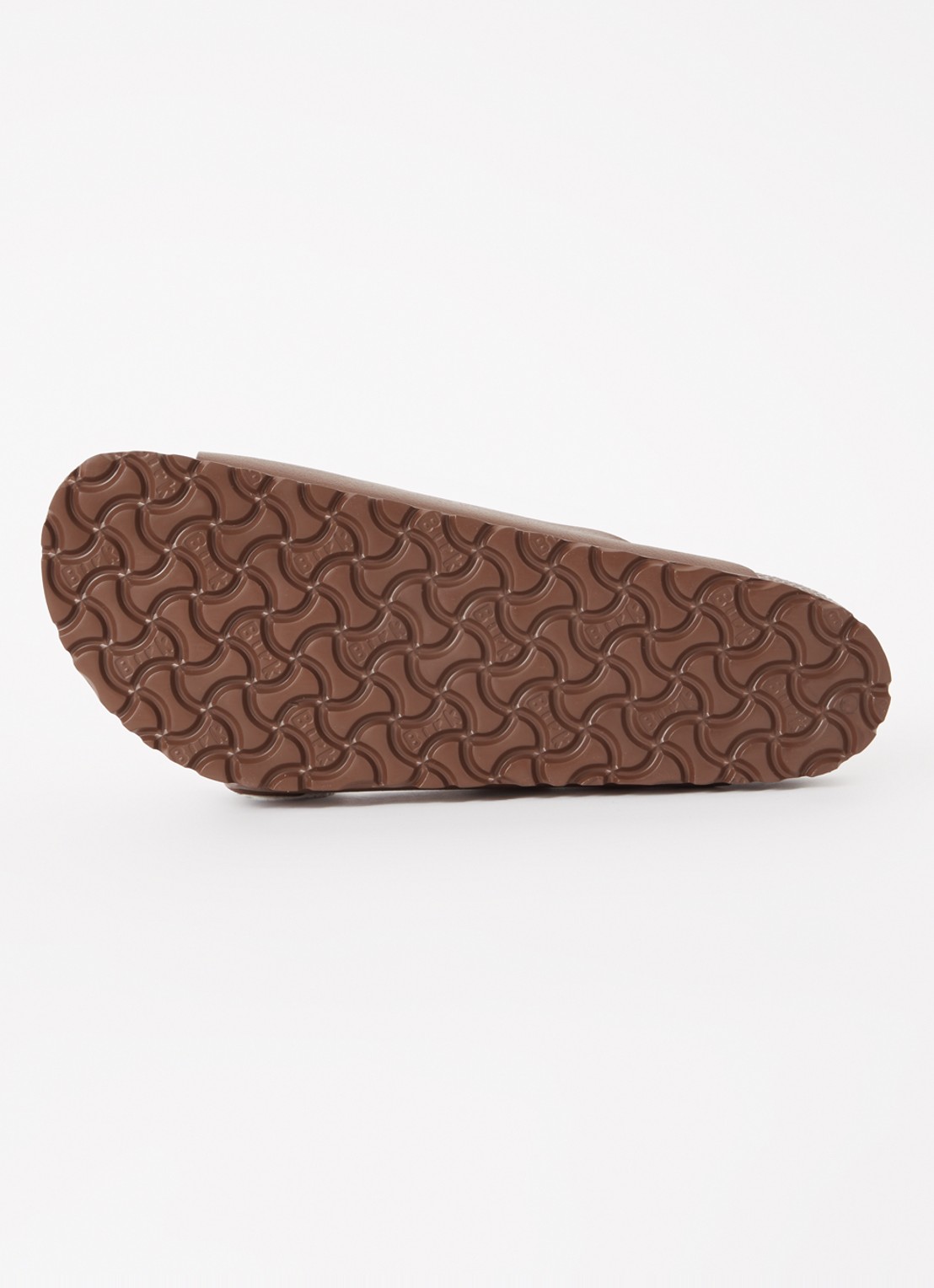 Birkenstock Arizona slipper met logo - detail 5 bruin