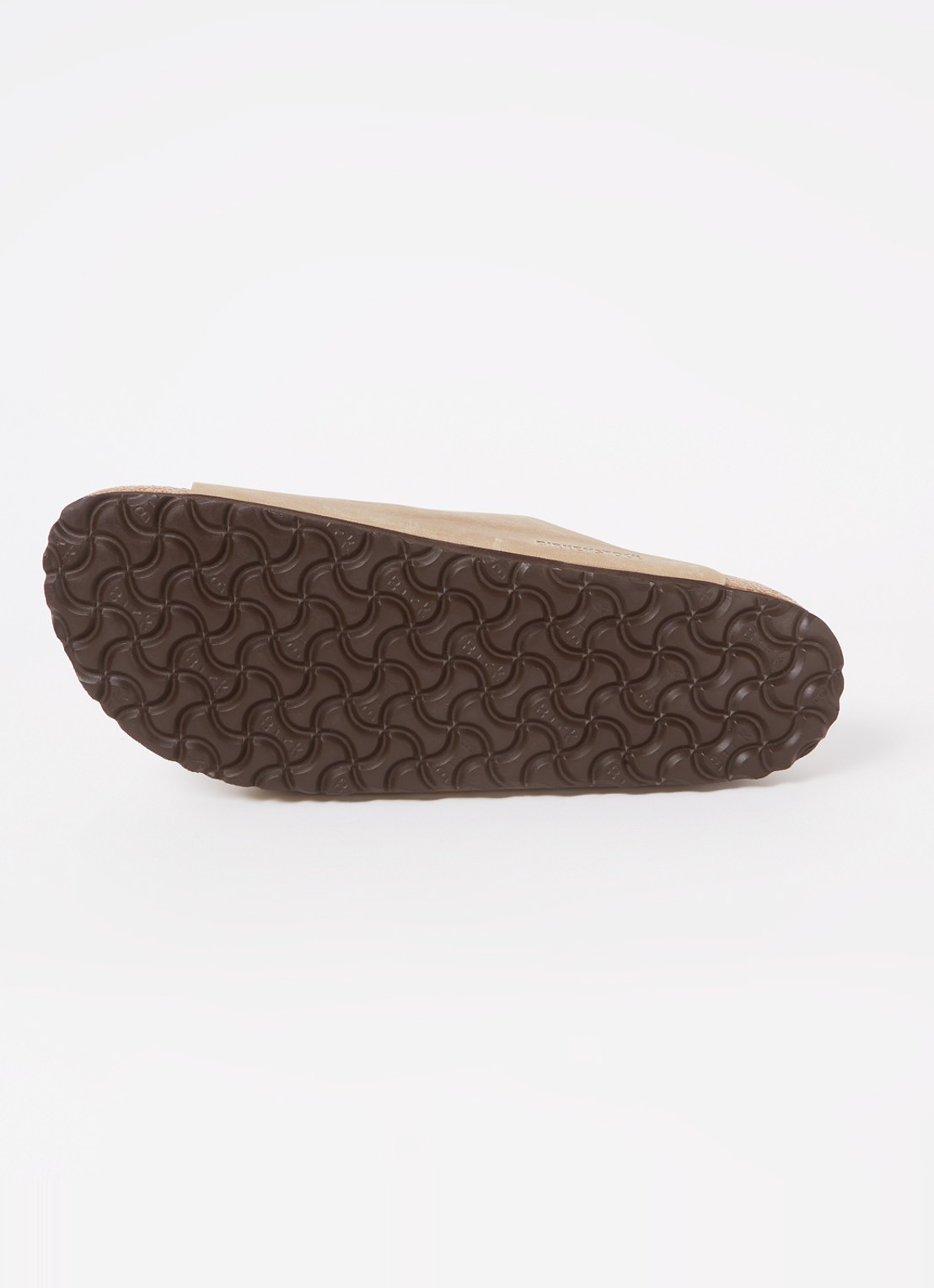 Birkenstock Arizona slipper van leer - detail 4 zand