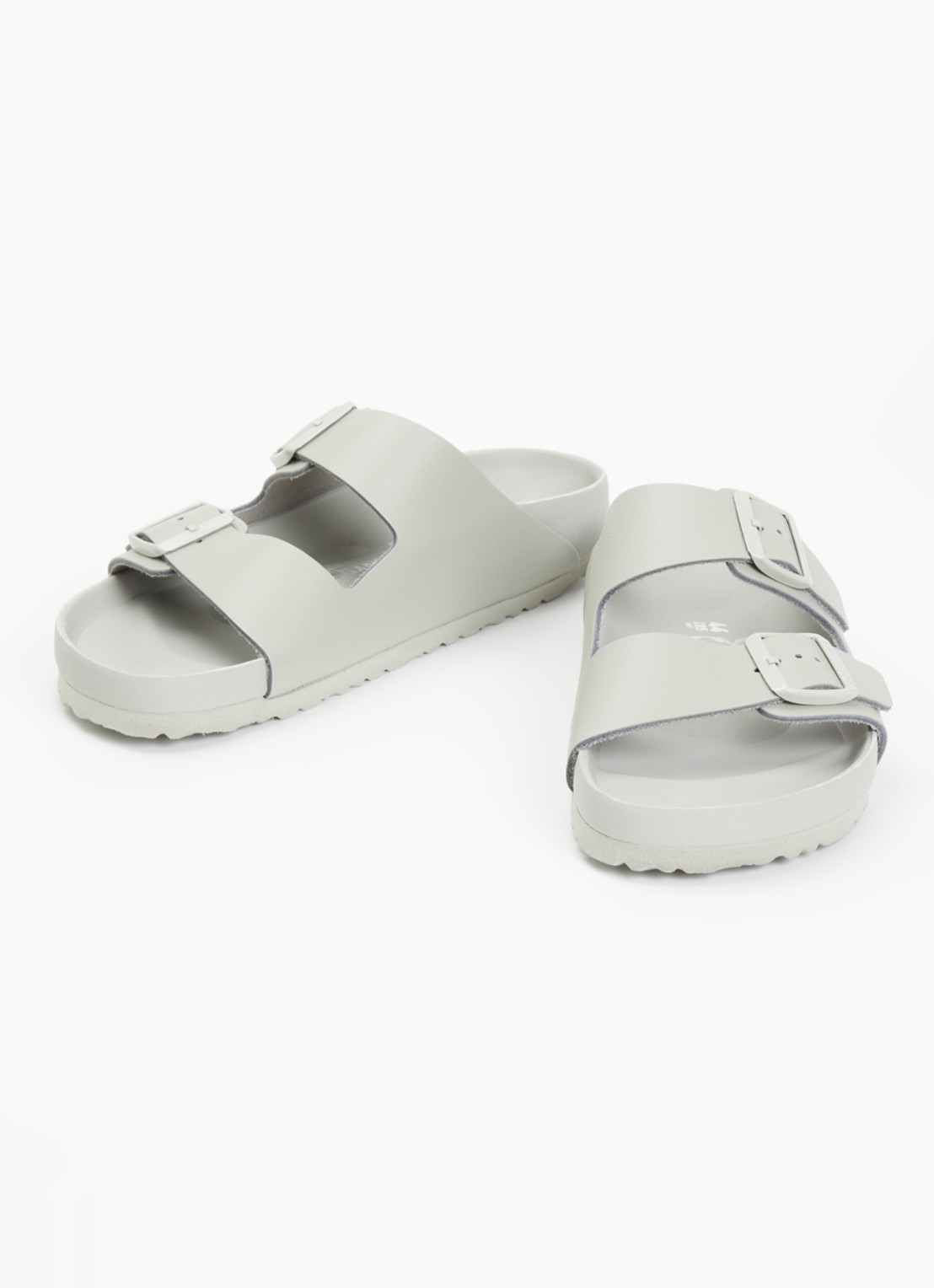 Birkenstock Arizona slipper van leer - detail 3 olijfgroen