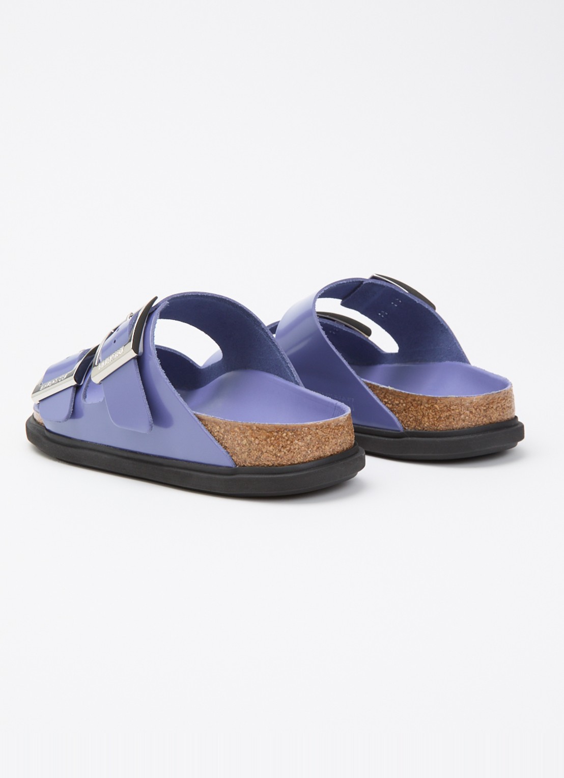 Birkenstock Arizona slipper van leer - achterkant 5 lila
