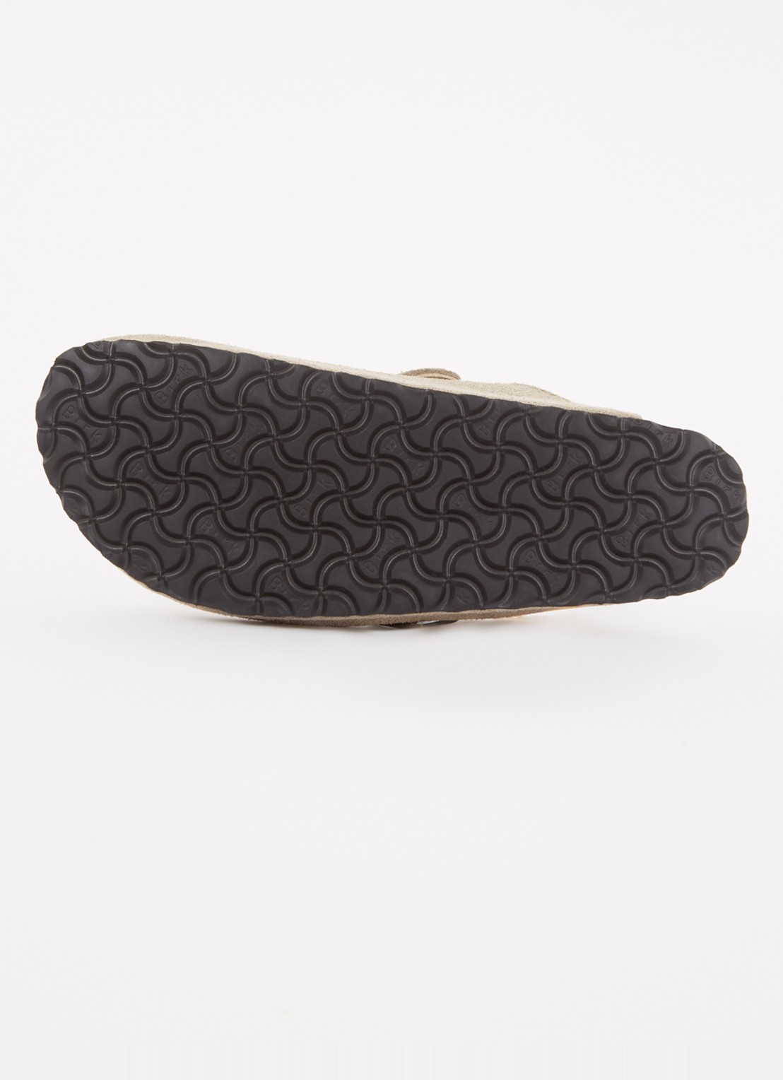 Birkenstock Boston clog van suède - detail 3 donkerbeige
