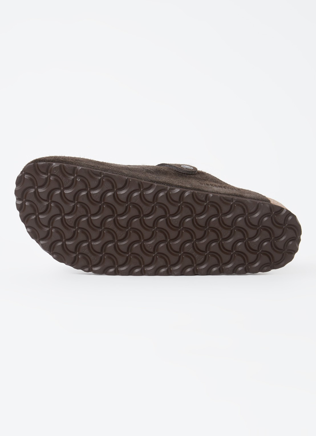 Birkenstock Boston clog van suède - detail 4 donkerbruin