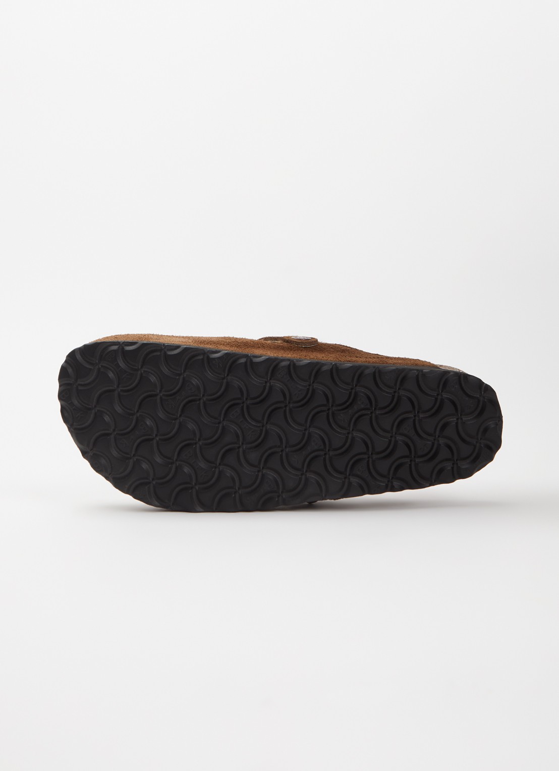Birkenstock Boston clog van suède - detail 4 bruin