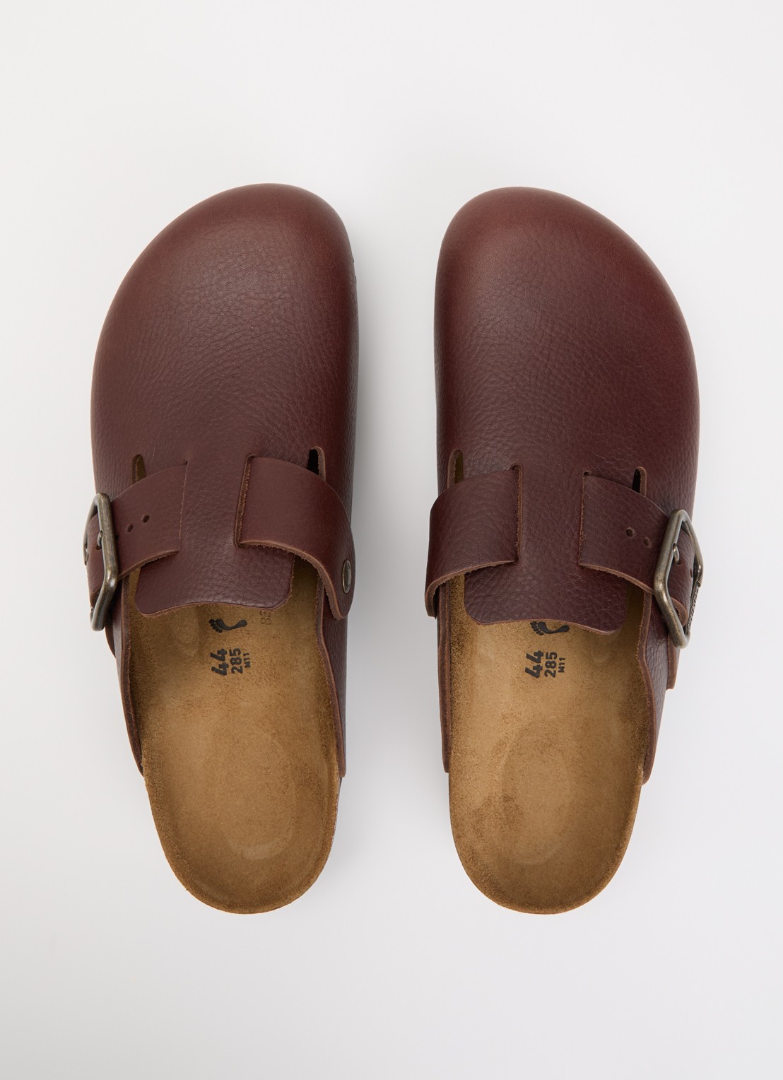 Birkenstock Boston wire Buckle muiltje van leer - detail 3 donkerbruin