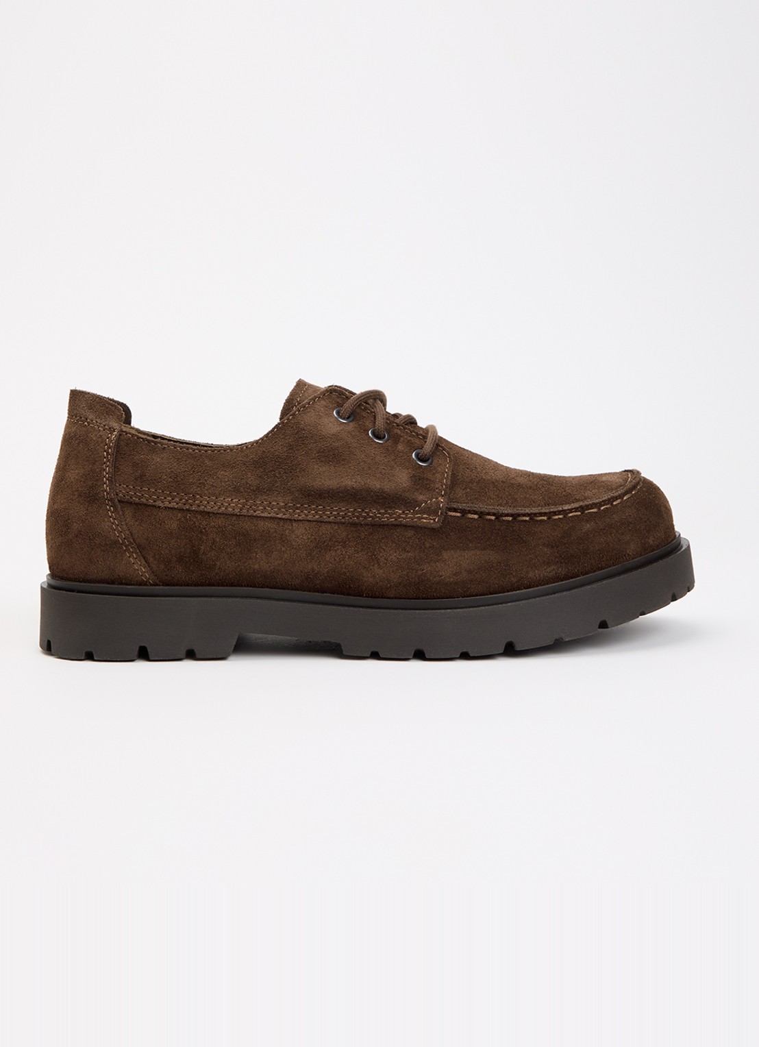 Birkenstock Highwood Moc veterschoen van suède - voorkant 5 bruin