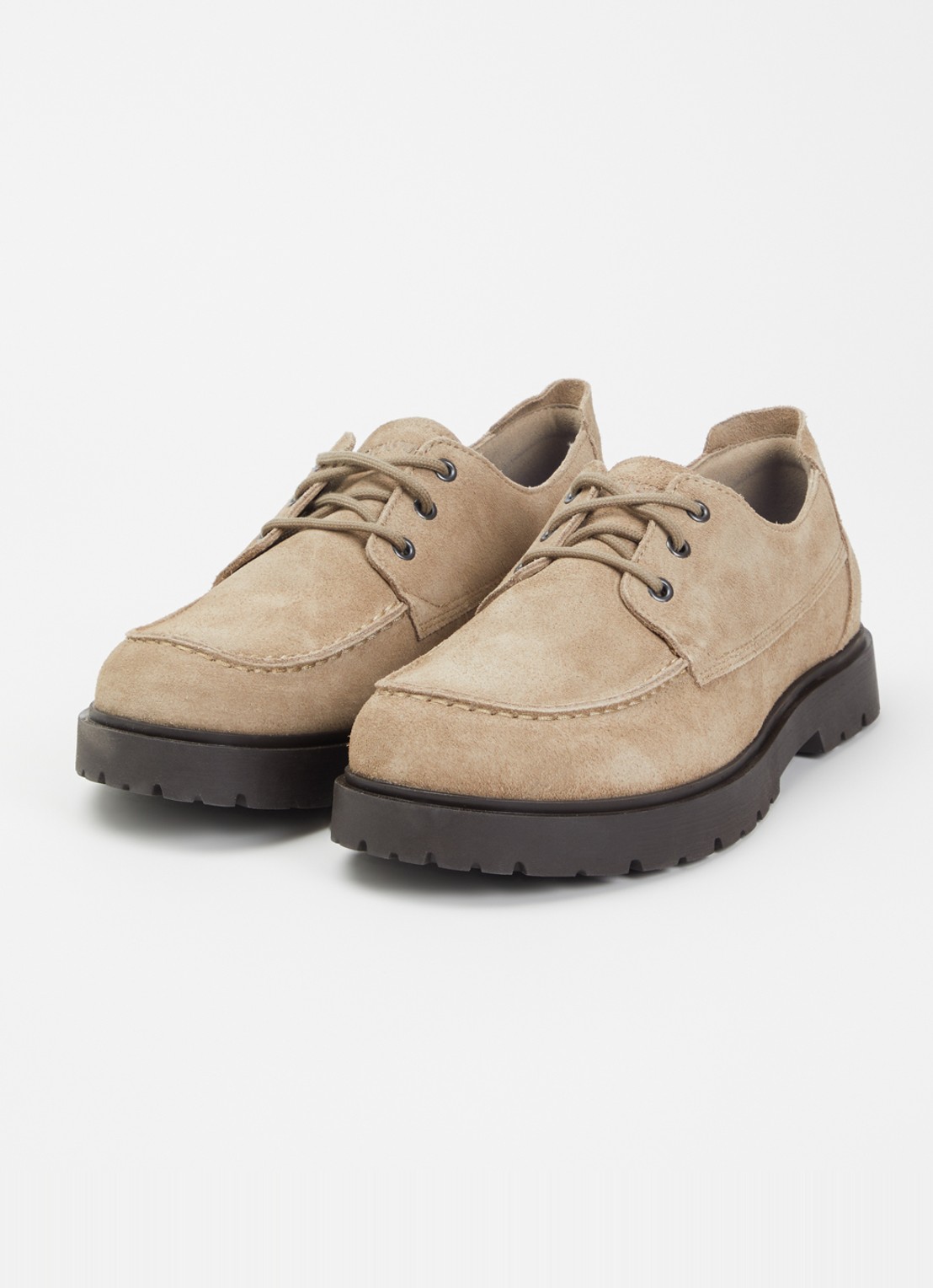 Birkenstock Highwood veterschoen van suède - detail zand