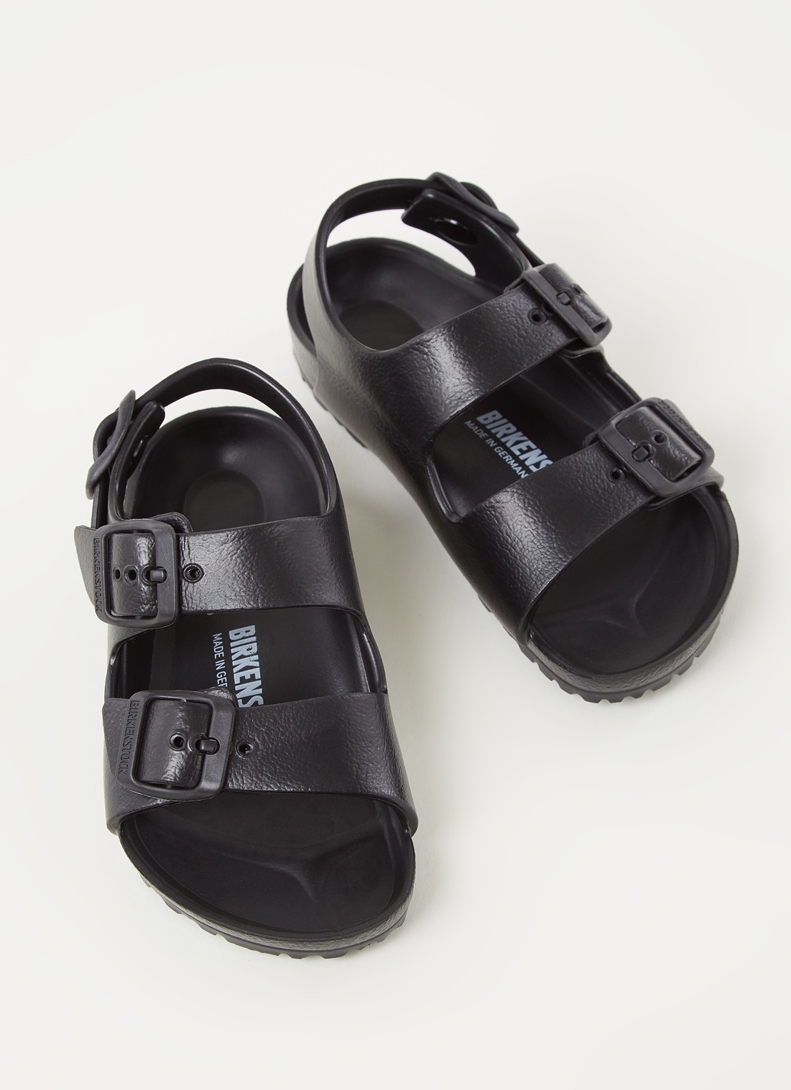 Birkenstock Milano sandaal - detail zwart