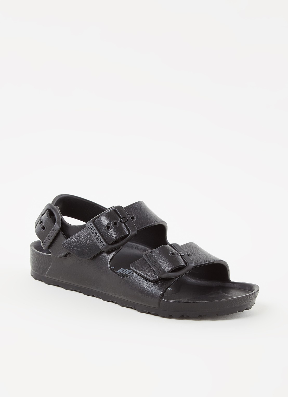 Birkenstock Milano sandaal - voorkant 4 zwart