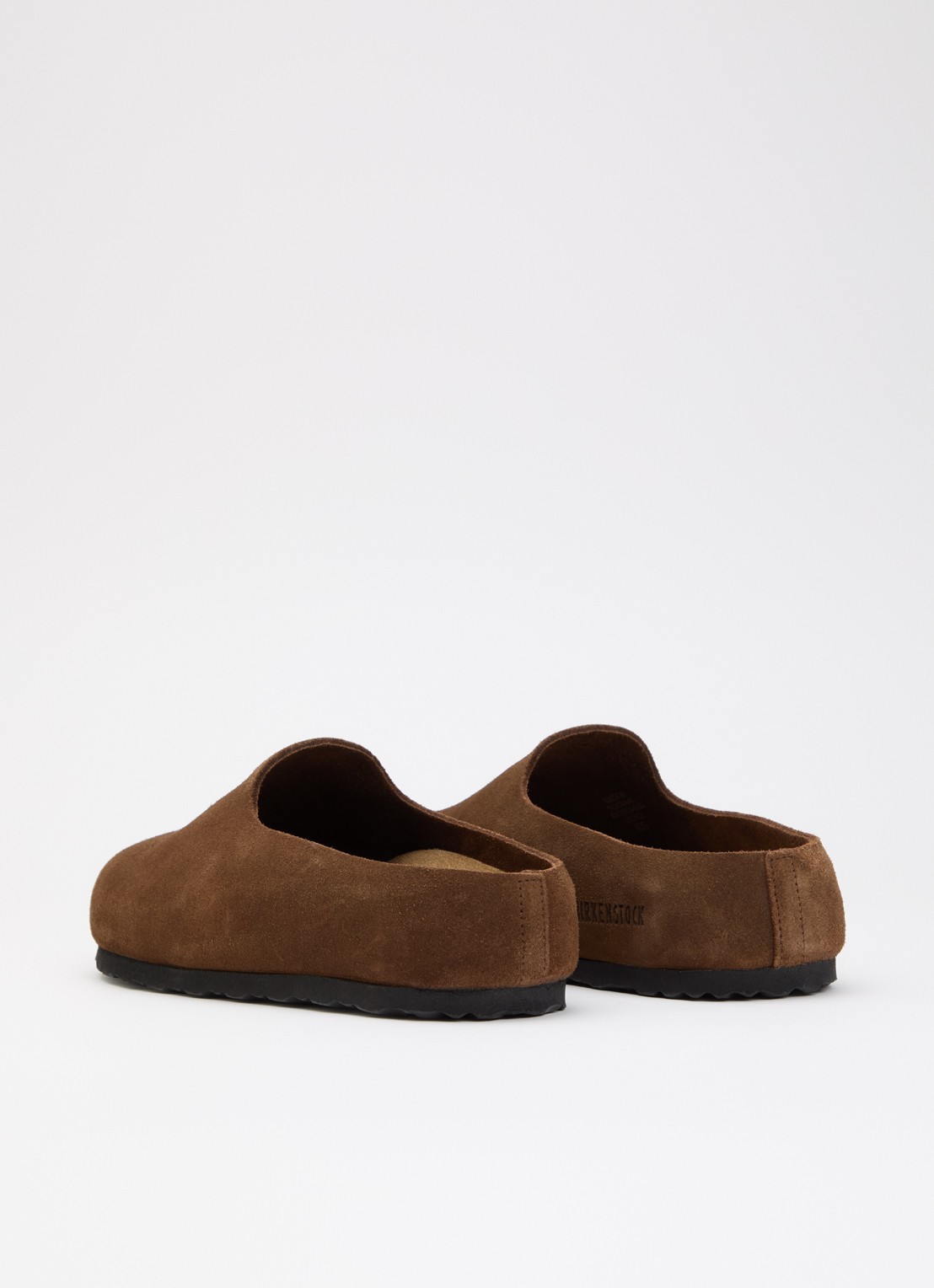Birkenstock Narrow Fit Amsterdam Wrapped muiltje van suède - achterkant 5 bruin