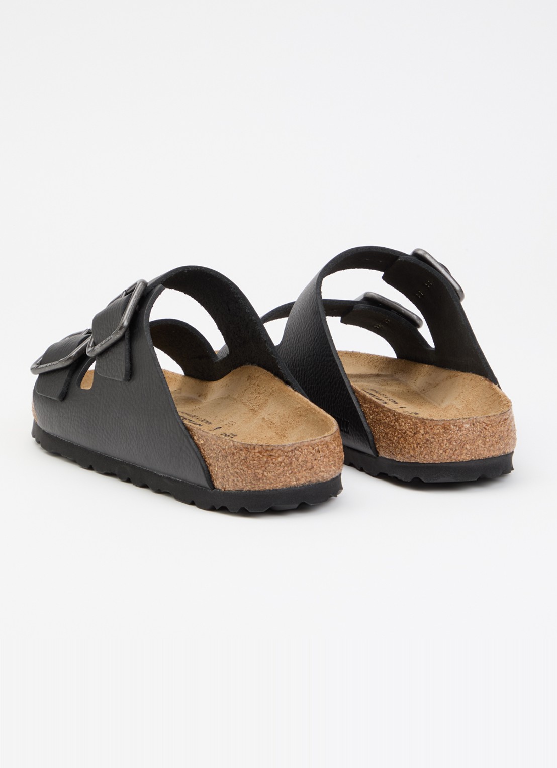 Birkenstock Narrow Fit Arizona slipper van leer - achterkant zwart