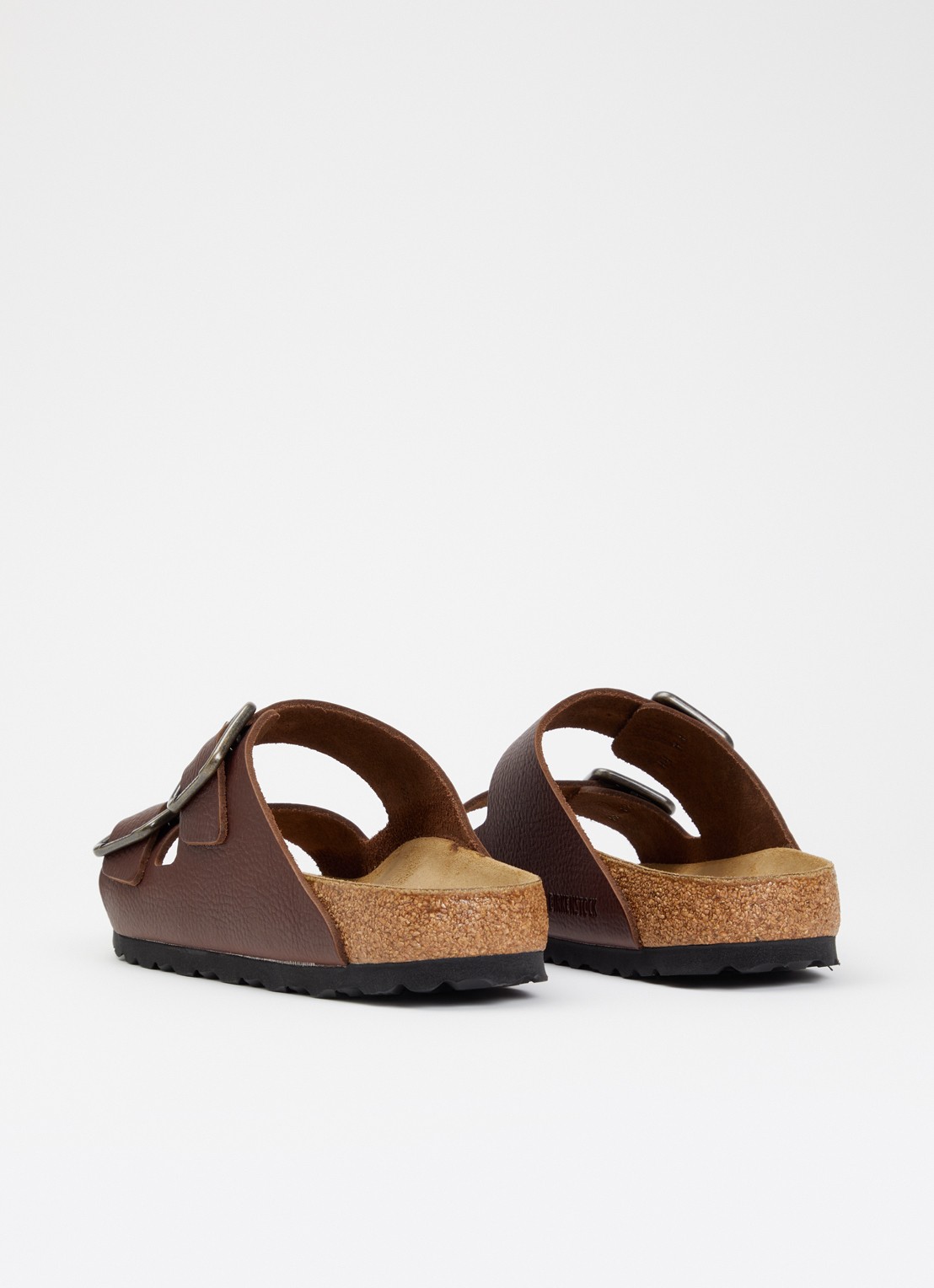 Birkenstock Narrow Fit Arizona slipper van leer - achterkant bruin