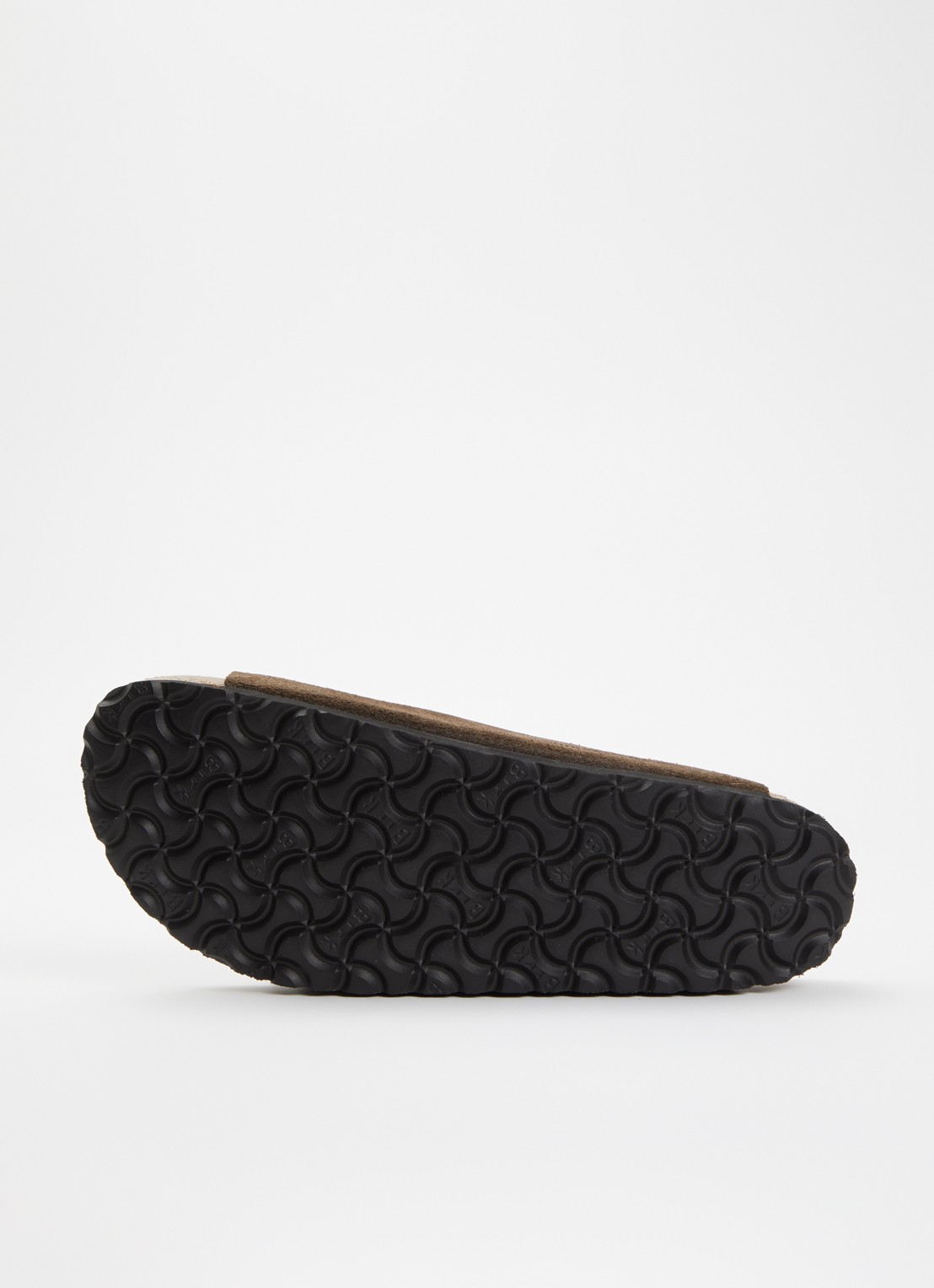 Birkenstock Narrow Fit Arizona slipper van suède - detail 4 chocoladebruin