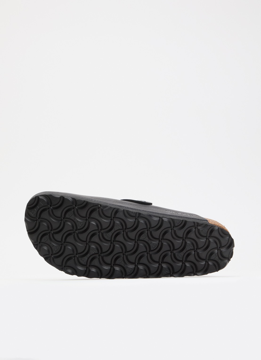 Birkenstock Narrow Fit Boston muiltje van leer - detail 3 zwart