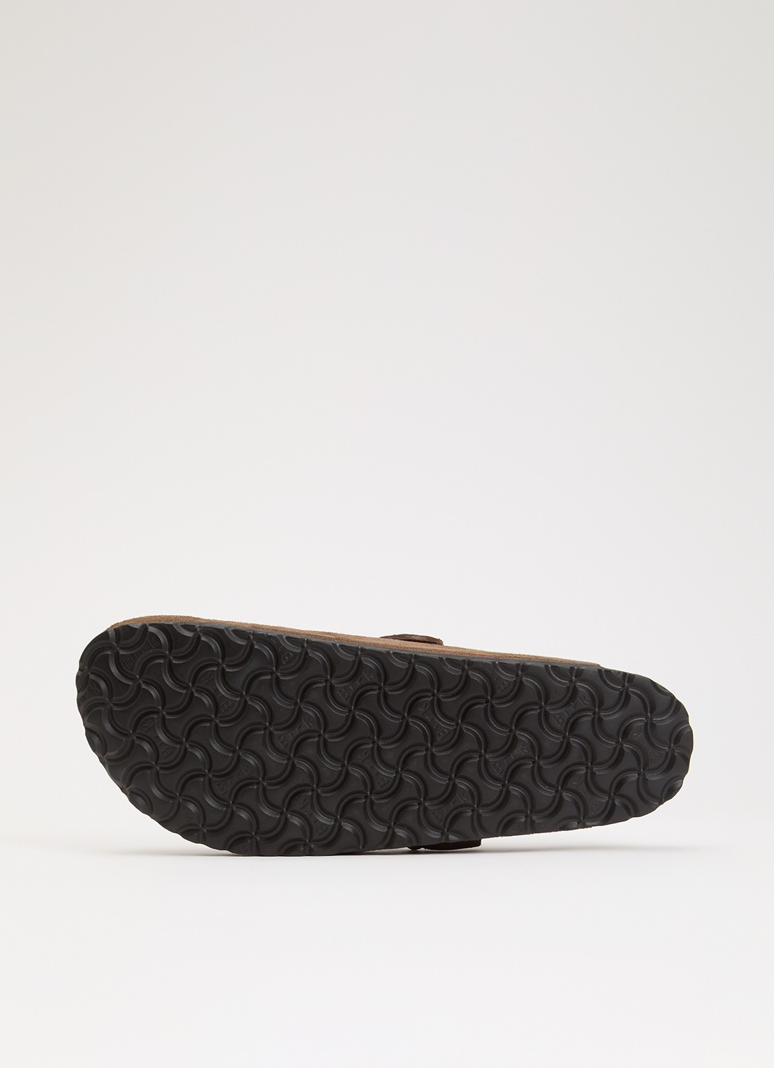 Birkenstock Narrow Fit Boston muiltje van suéde  - detail 3 donkerbruin