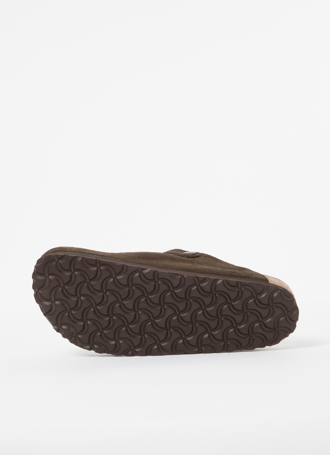 Birkenstock Narrow Fit Boston muiltje van suède - detail 5 bruin