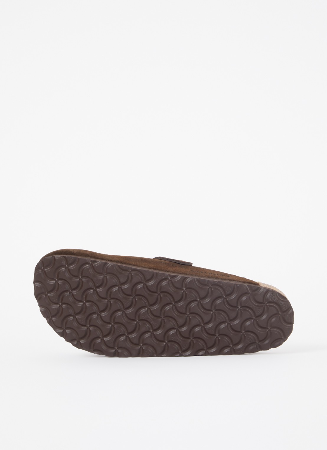 Birkenstock Narrow Fit Boston muiltje van suède - detail 4 hazelnootbruin
