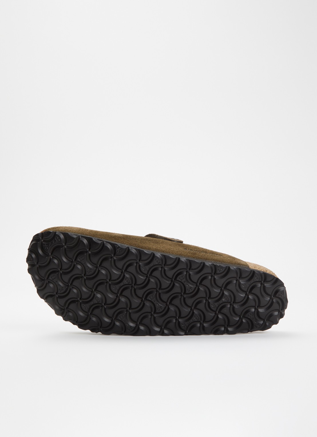 Birkenstock Narrow Fit Boston muiltje van suède  - detail 4 chocoladebruin