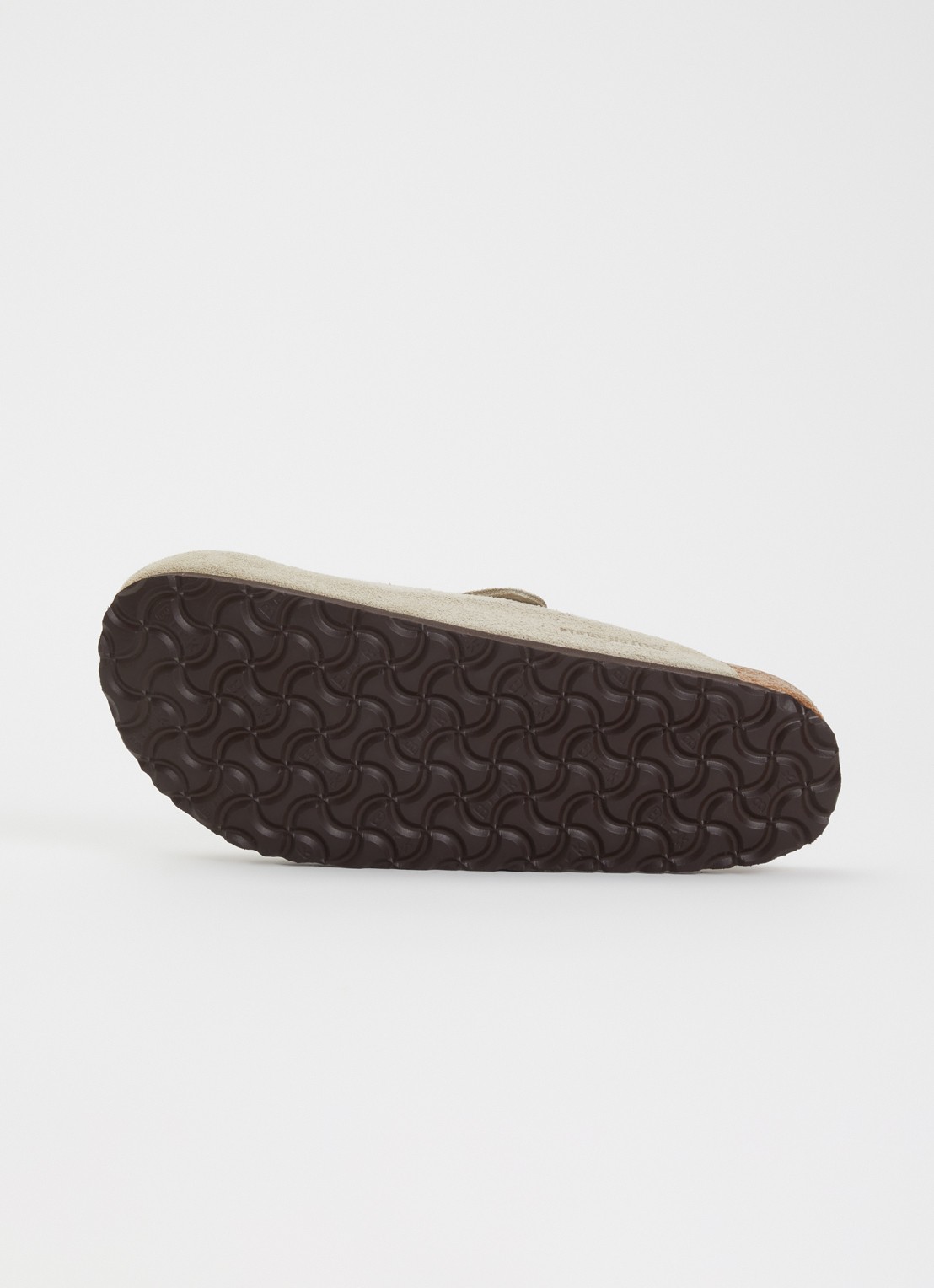 Birkenstock Narrow Fit Boston muiltje van suède - detail 3 taupe
