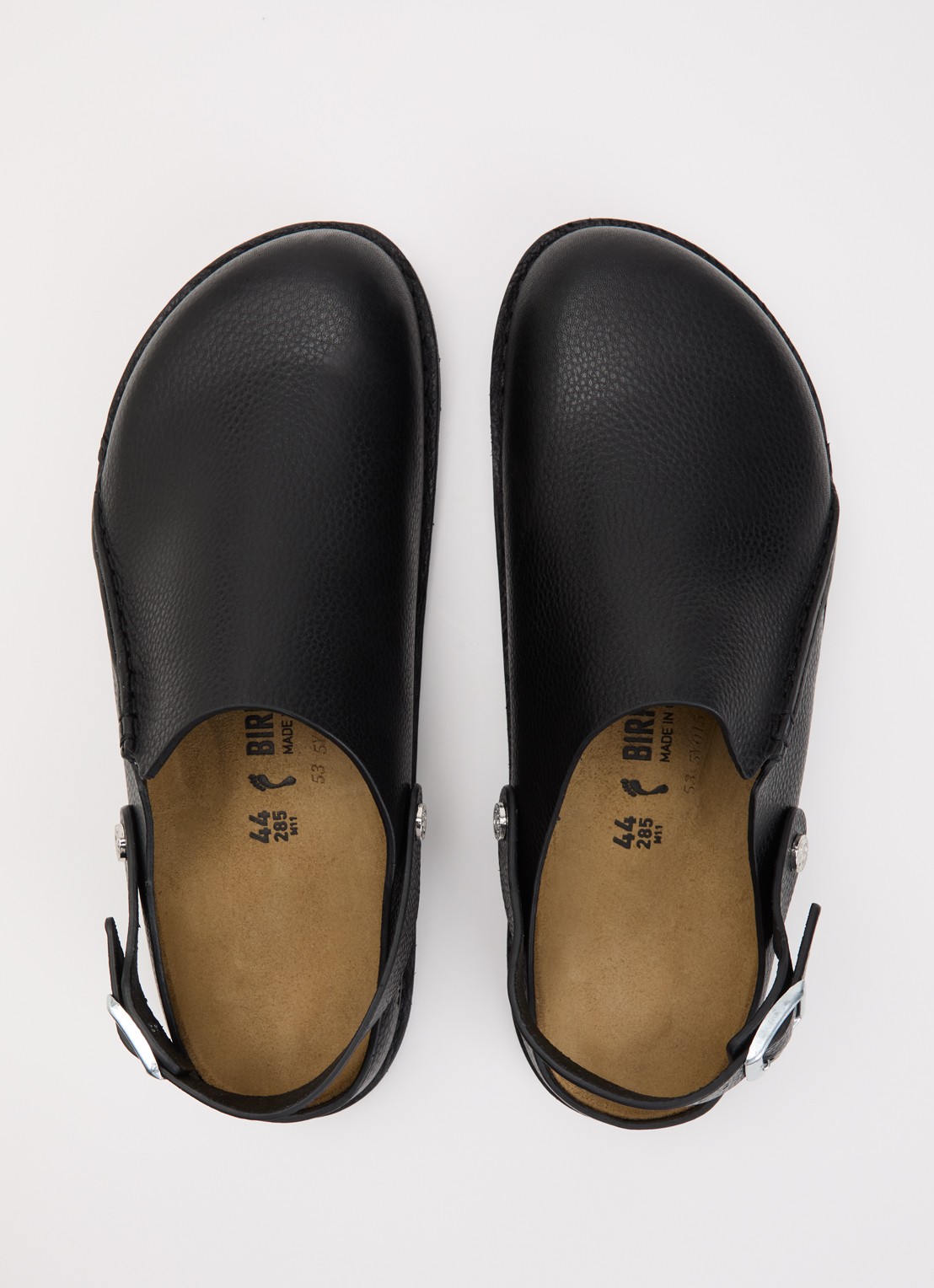 Birkenstock Narrow Fit Lutry Premium muiltje van leer - detail 4 zwart
