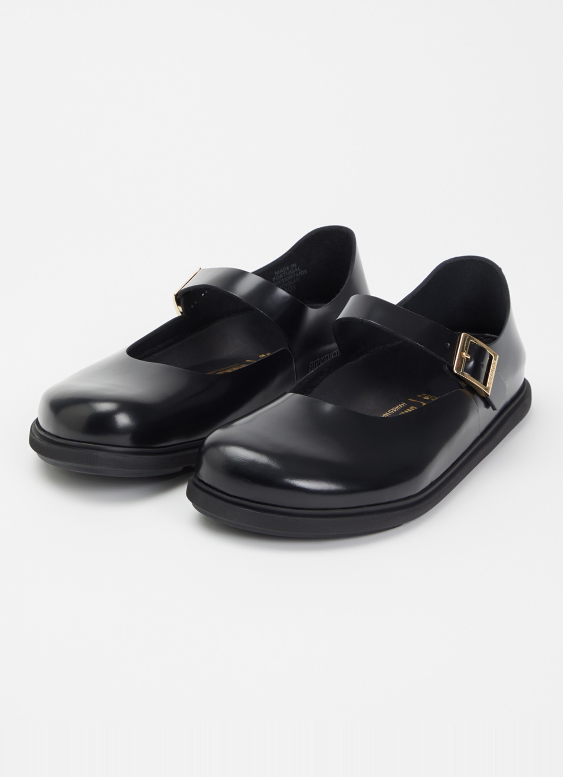 Birkenstock Narrow Fit Mantova ballerina van lakleer - detail 3 zwart