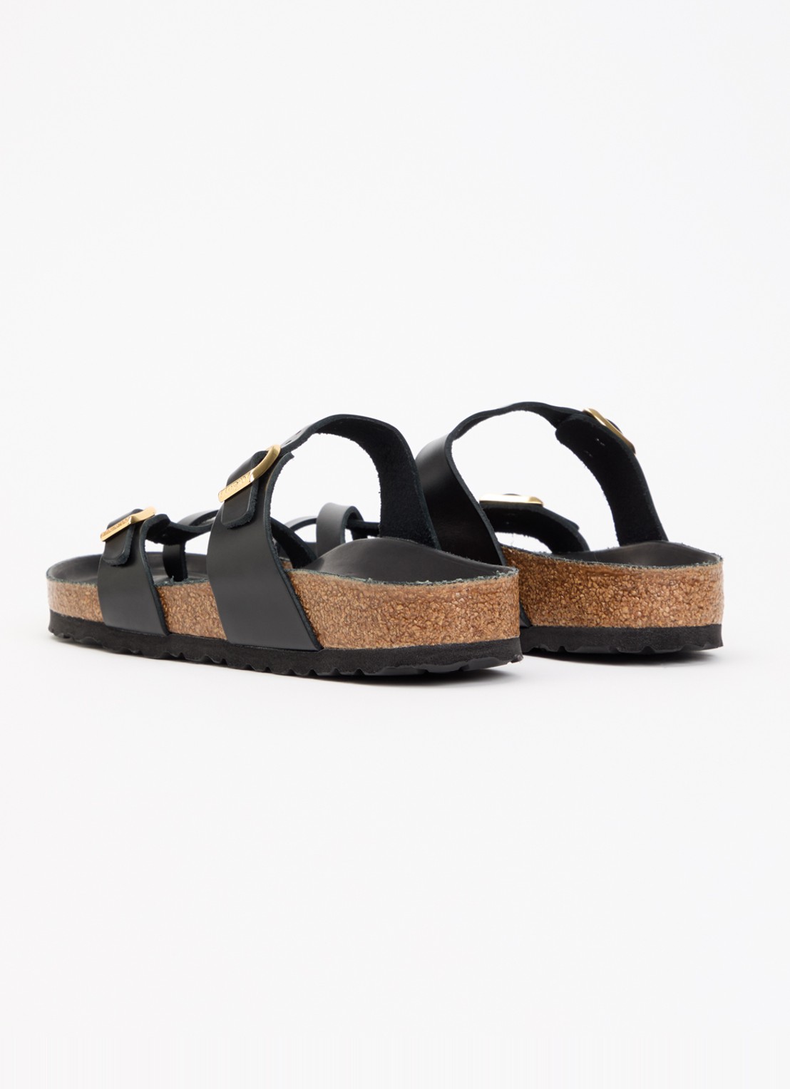 Birkenstock Narrow Fit Mayari sandaal van leer - achterkant 5 zwart