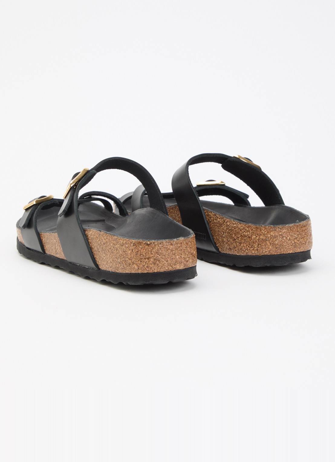 Birkenstock Narrow Fit Mayari sandaal van leer - achterkant 5 diepzwart