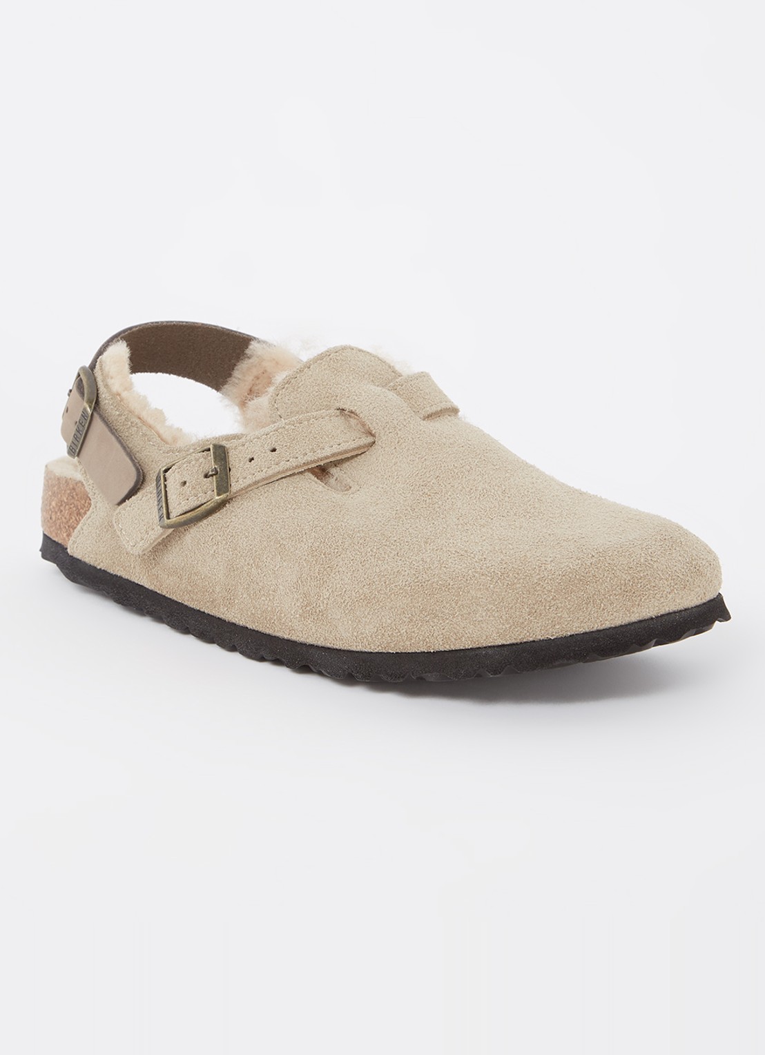 Birkenstock Tokio sandaal van suède - voorkant khaki