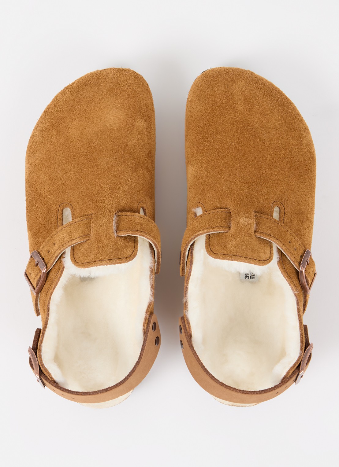Birkenstock Tokio sandaal van suède - detail 2 cognac