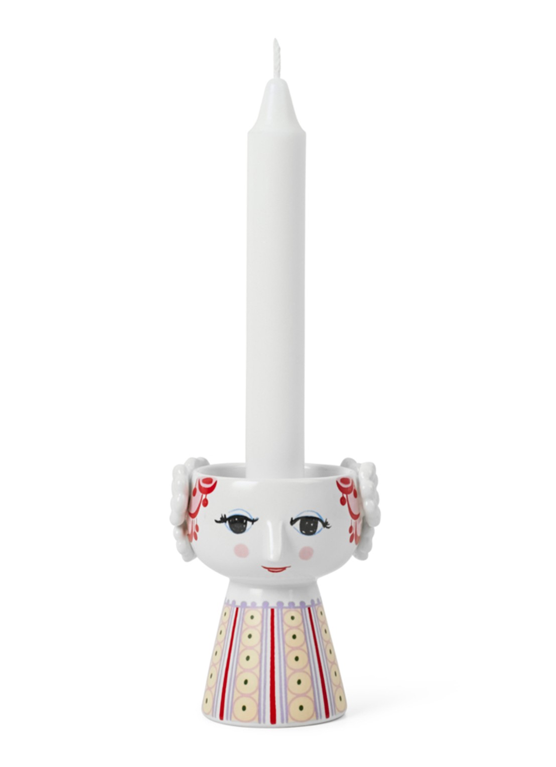 Bjørn Wiinblad Eva kandelaar 9.5 cm  - voorkant 4 lila