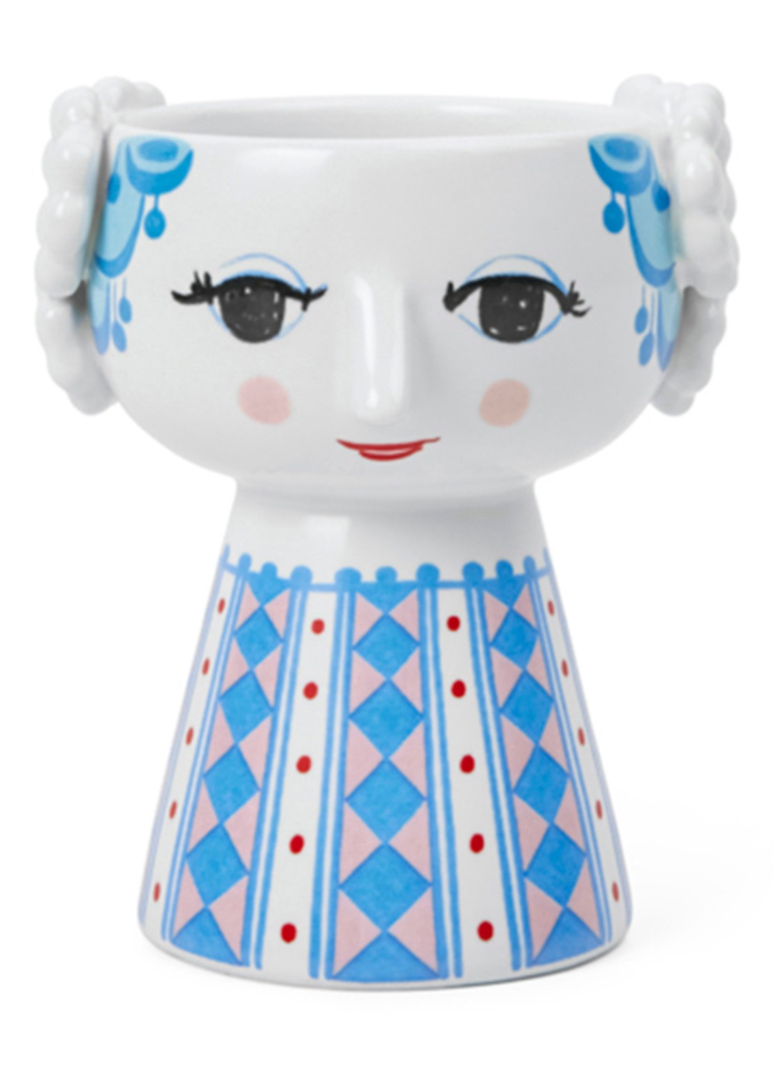 Bjørn Wiinblad Eva kandelaar 9.5 cm - detail 3 blauw
