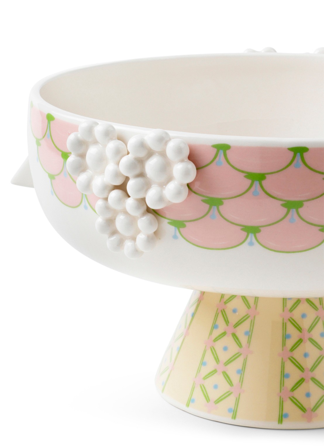 Bjørn Wiinblad Eva schaal 24 cm  - detail 7 roze