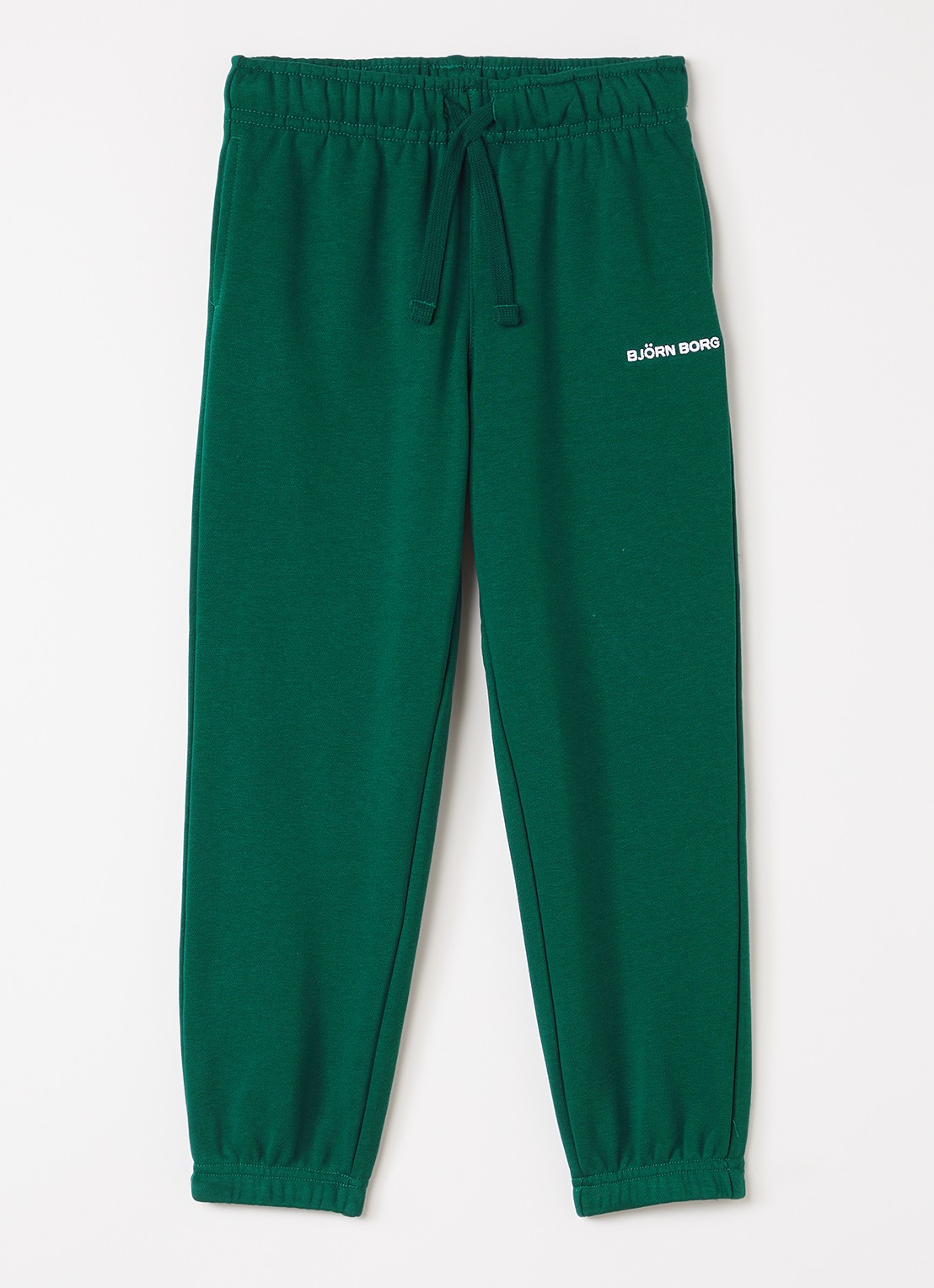 Björn Borg Borg Classic tapered fit joggingbroek met logoborduring - voorkant 2 groen