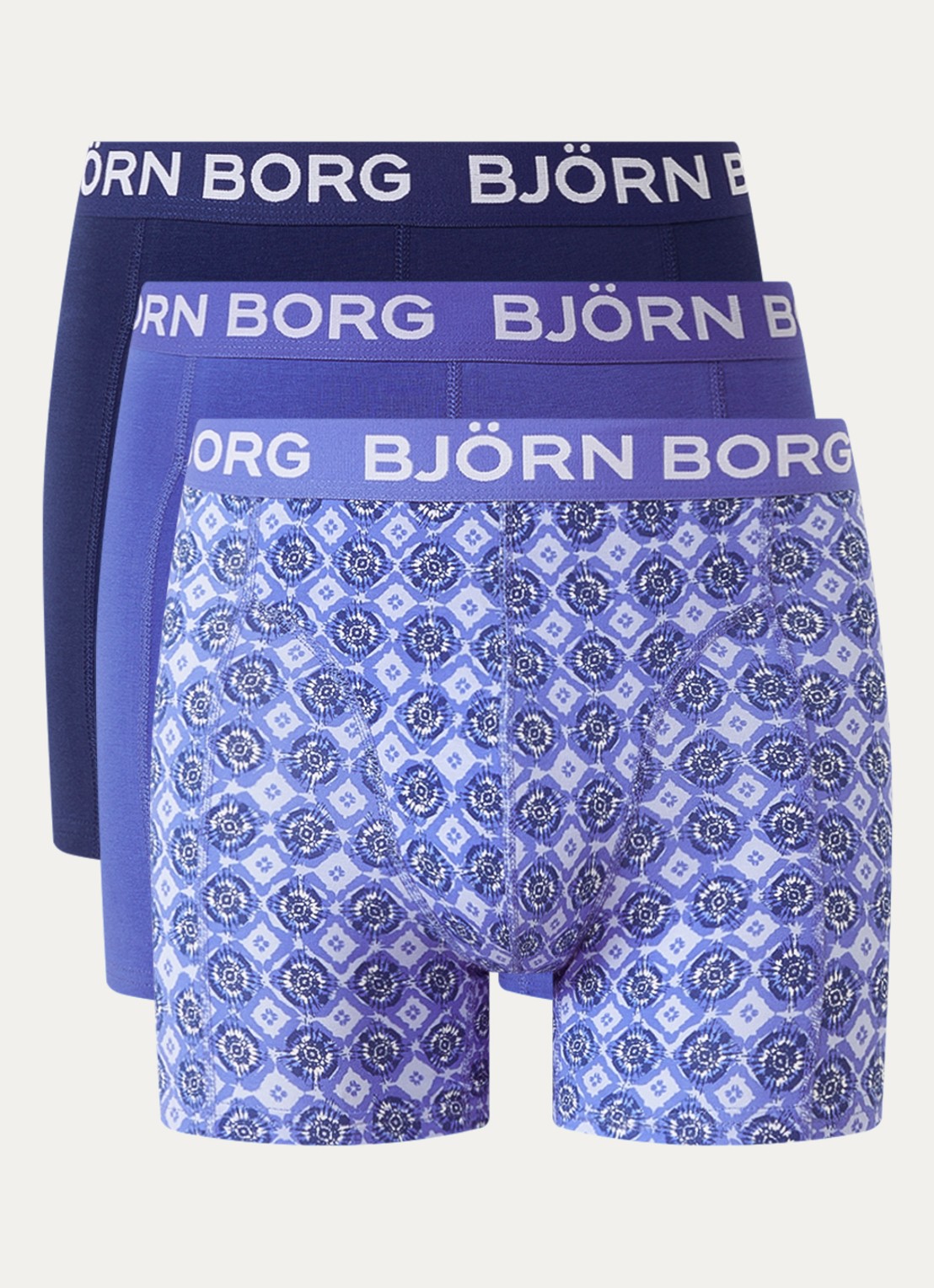 Björn Borg Boxershort van katoen in 5-pack - voorkant 2 blauw