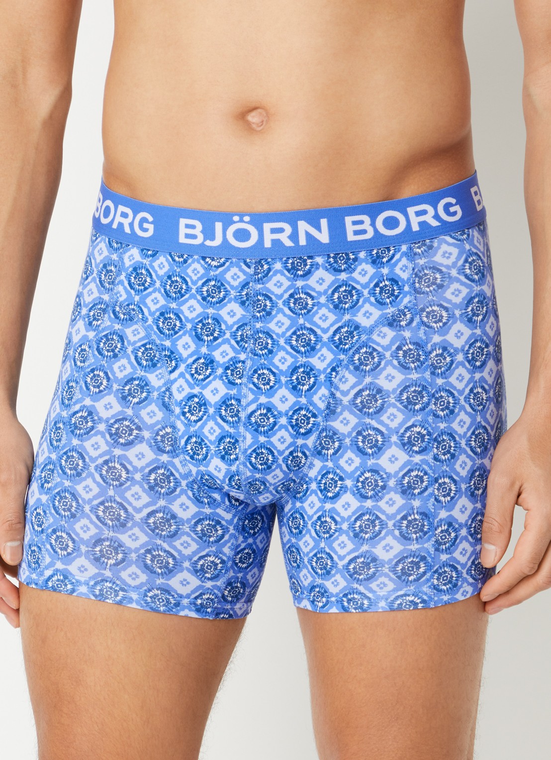 Björn Borg Boxershort van katoen in 5-pack - voorkant 3 blauw