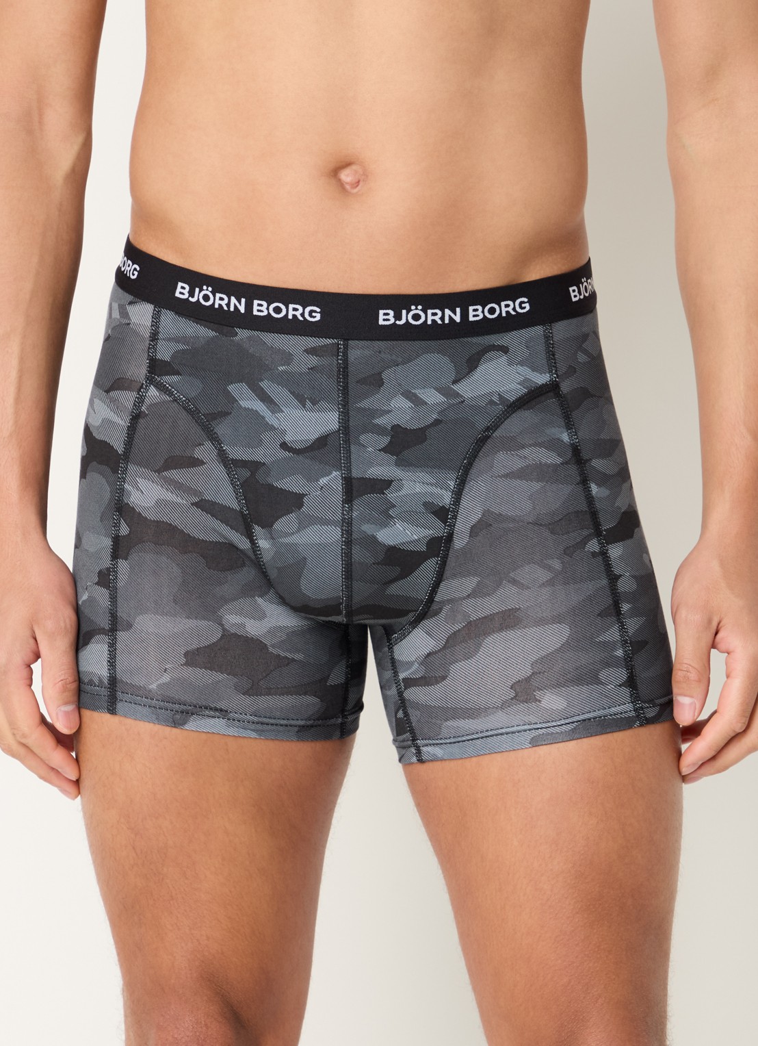 Björn Borg Boxershorts met logoband in 12-pack - detail 4 wit