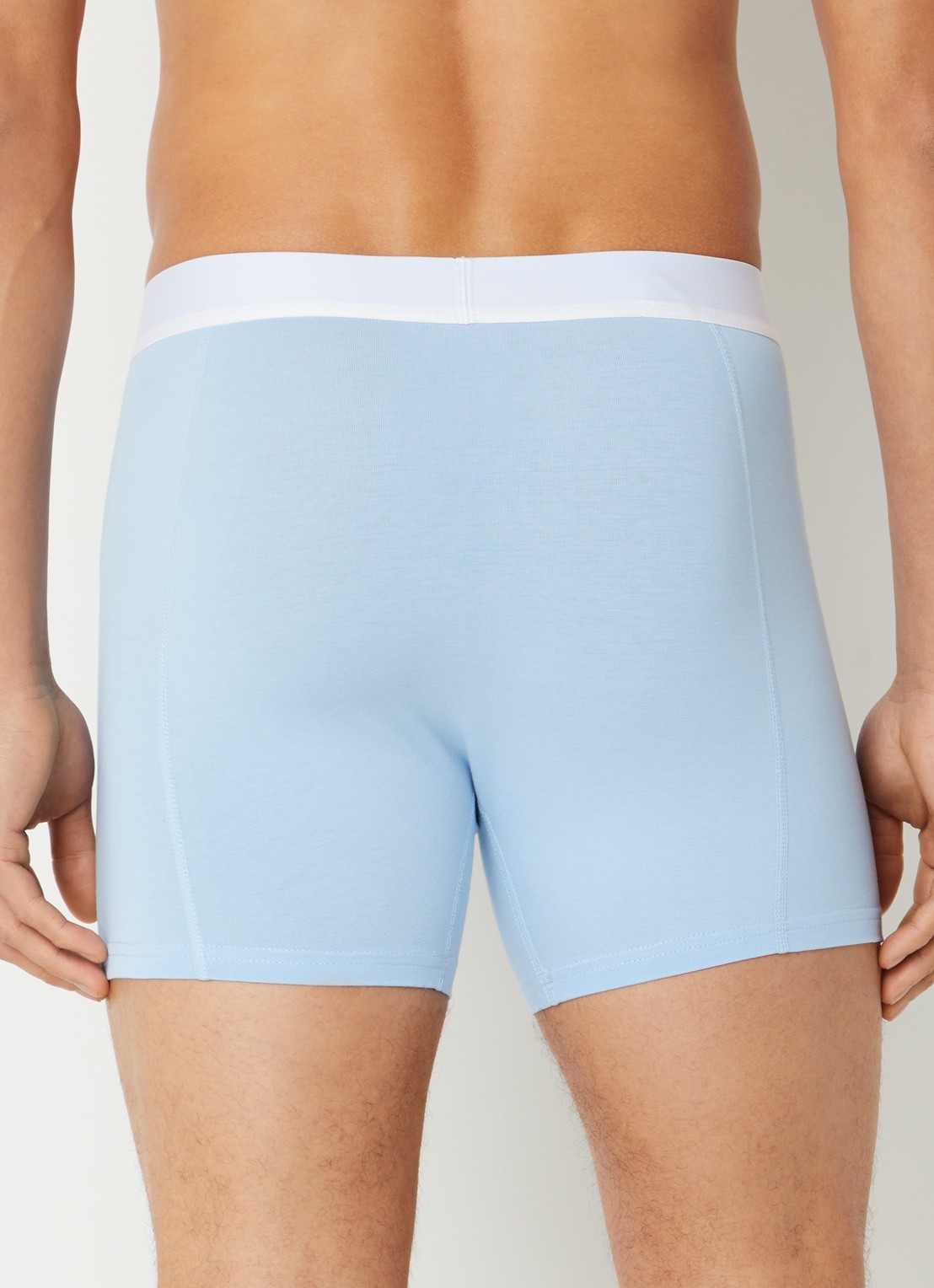Björn Borg Boxershorts met logoband in 2-pack - achterkant 3 lichtblauw