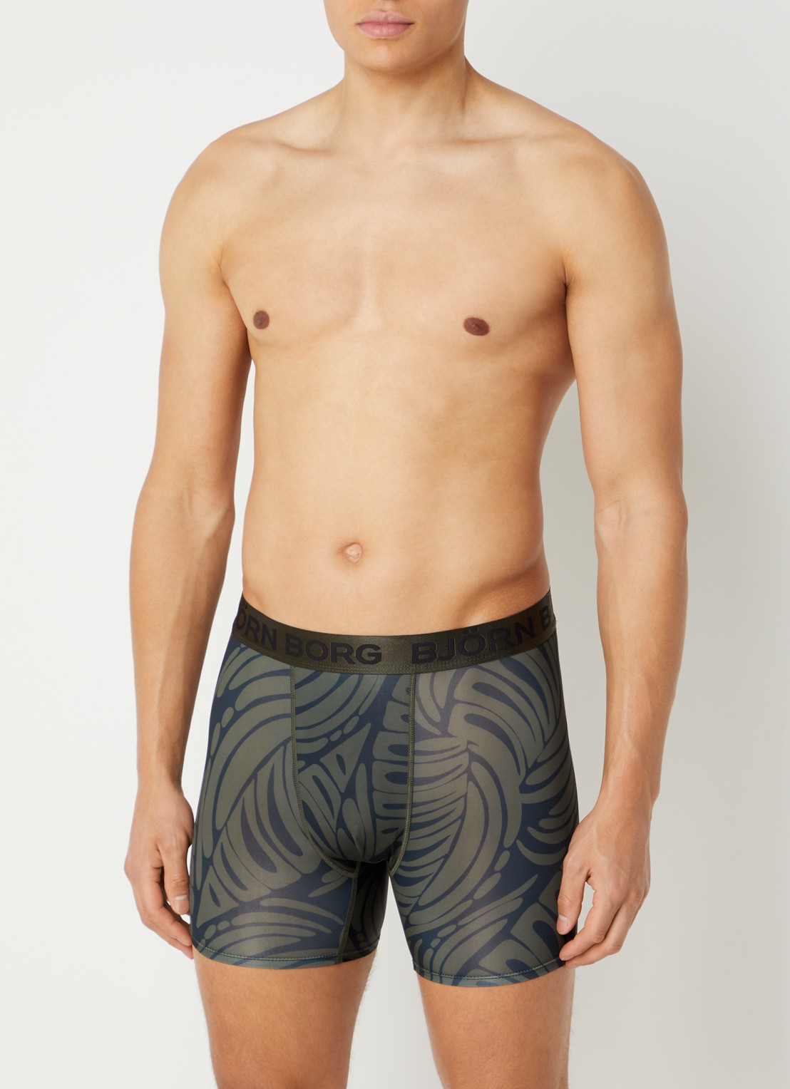 Björn Borg Boxershorts met logoband in 2-pack - detail 2 bronsgroen