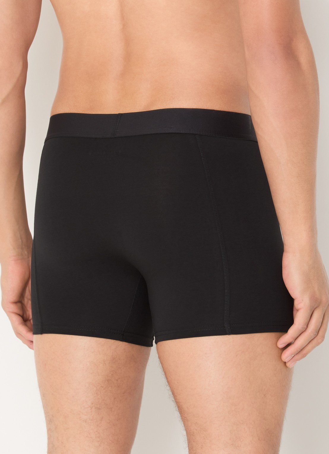 Björn Borg Boxershorts met logoband in 2-pack - achterkant zwart