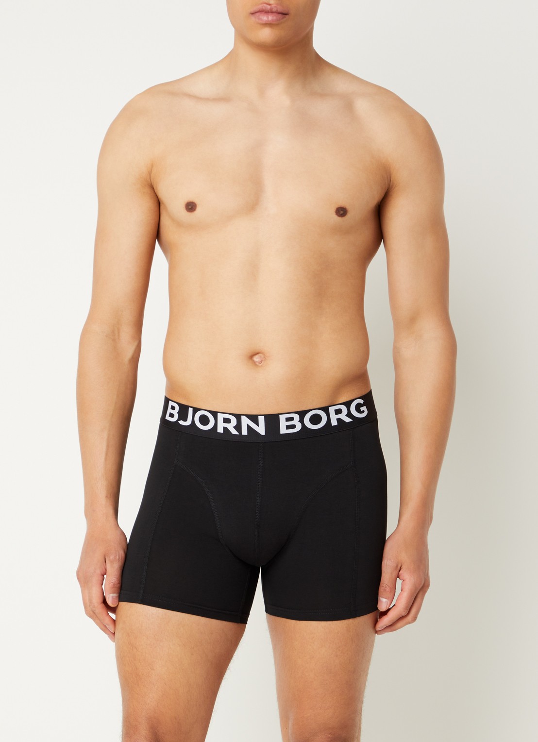 Björn Borg Boxershorts met logoband in 2-pack - detail 2 donkerblauw
