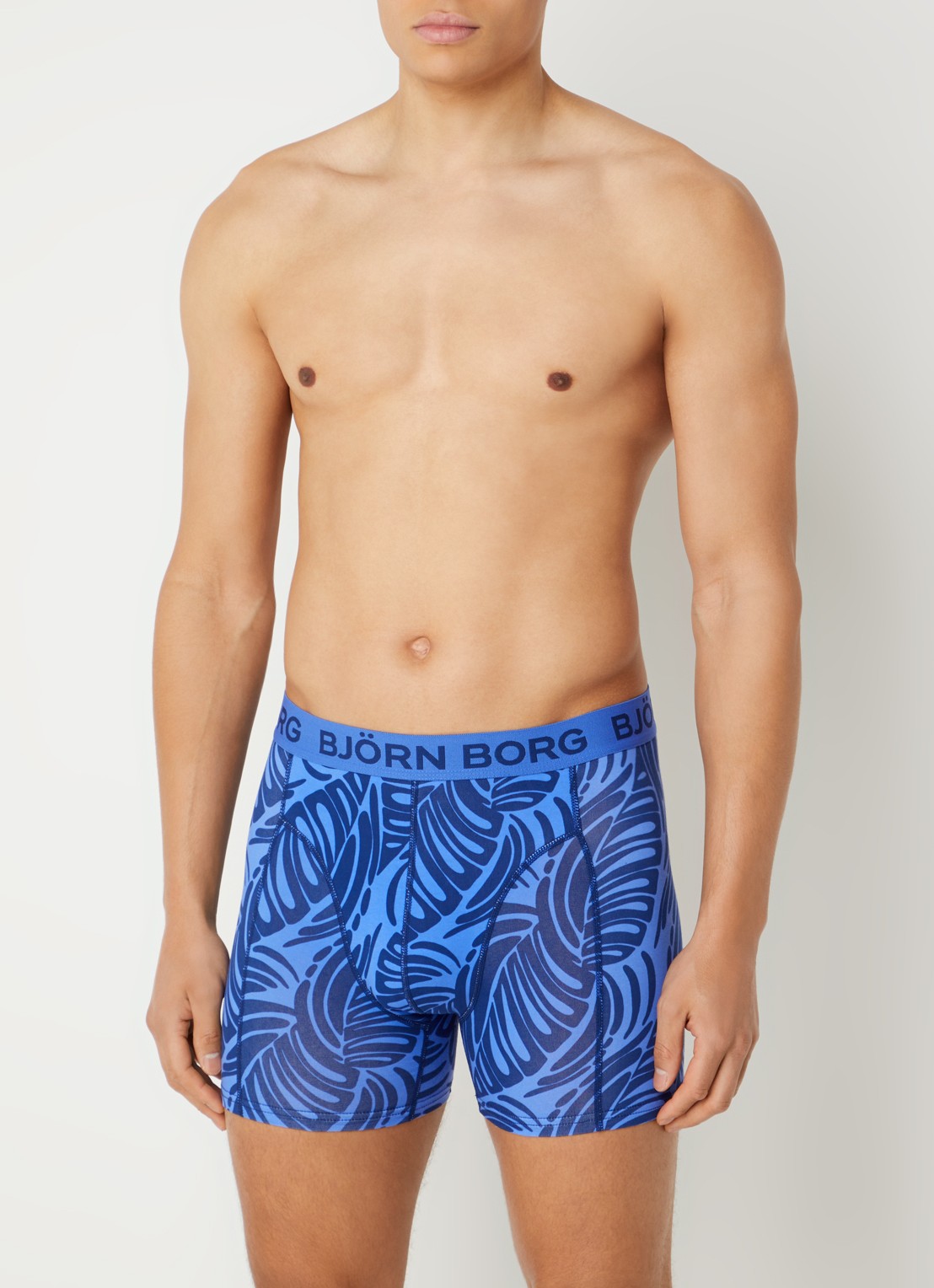 Björn Borg Boxershorts met logoband in 3-pack - detail 4 donkerblauw