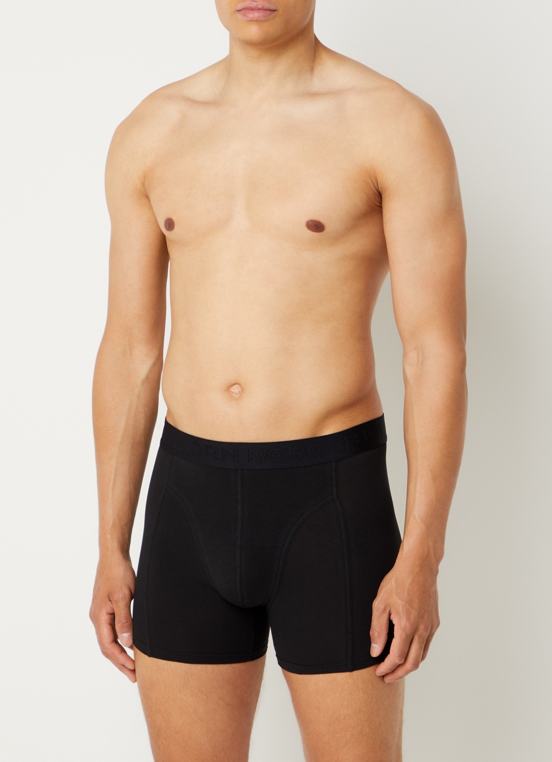 Björn Borg Boxershorts met logoband in 3-pack - detail 4 donkerblauw